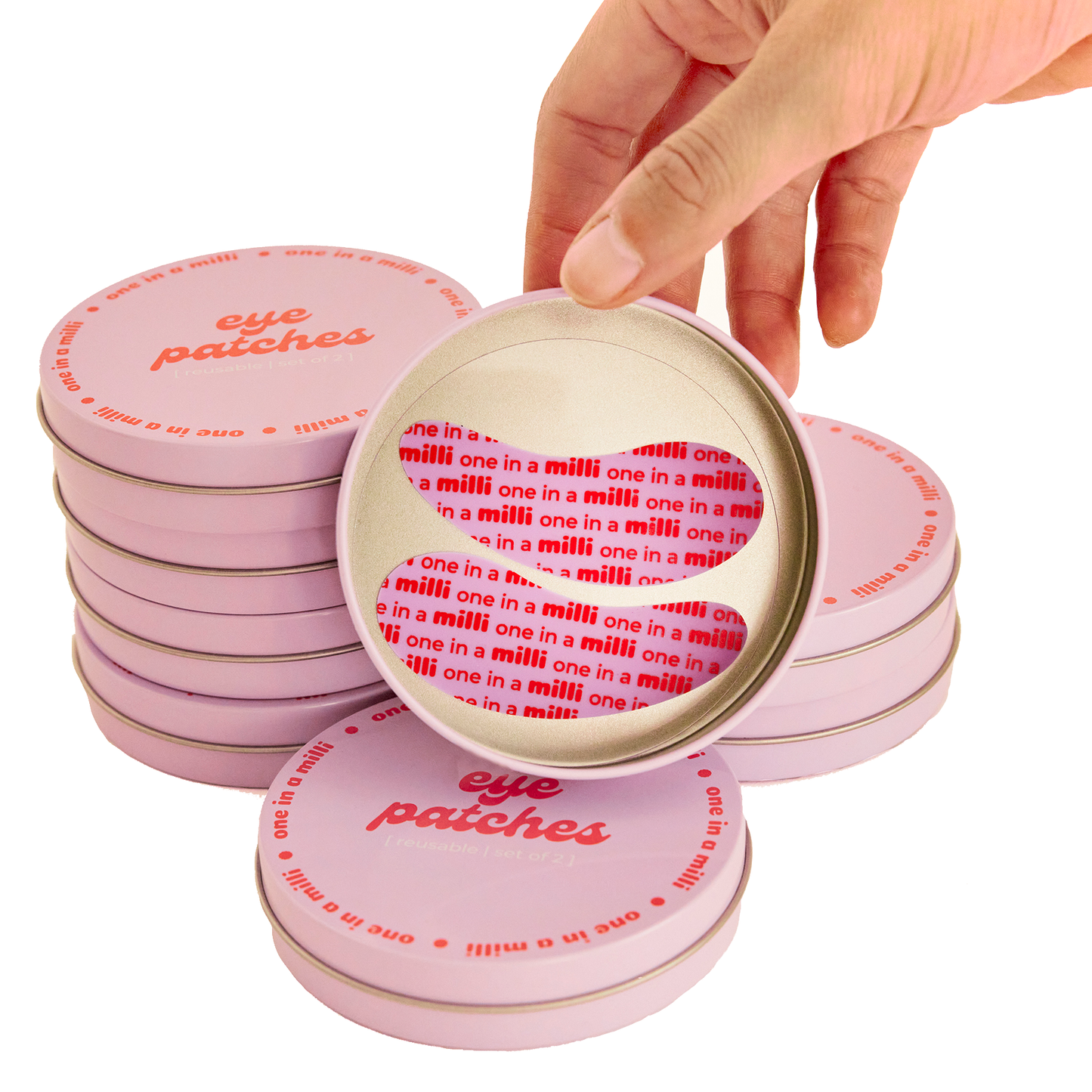 Pink Reusable Under Eye Patches