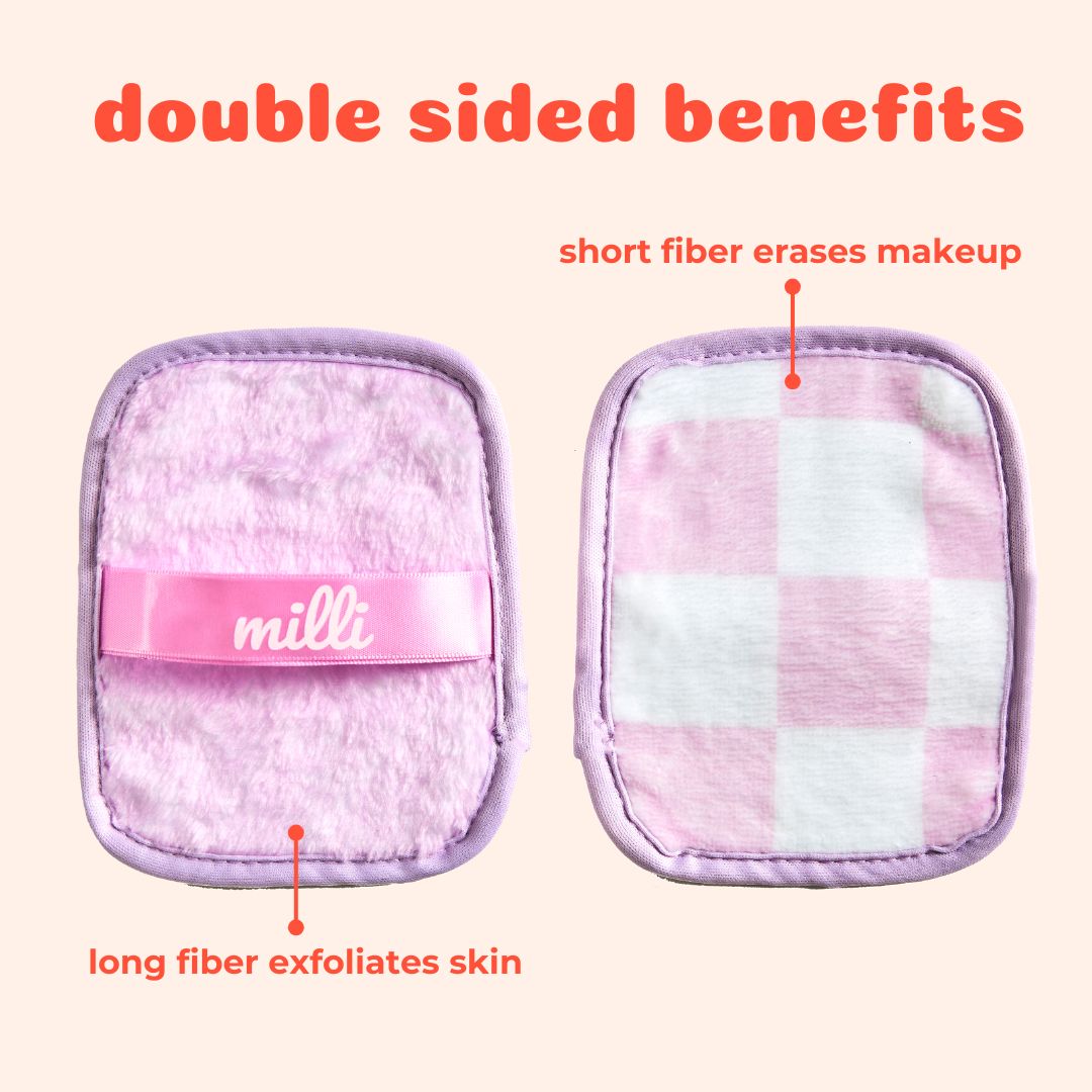 Makeup Remover Cloth - 3 Pack of Checkered Pink Cloths